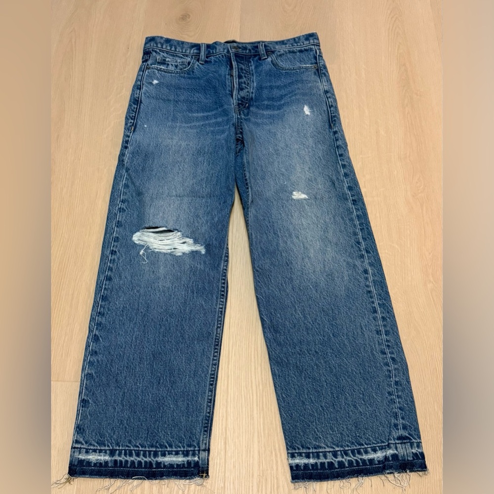 Banana Republic High-Rise Straight Premium Denim Jeans